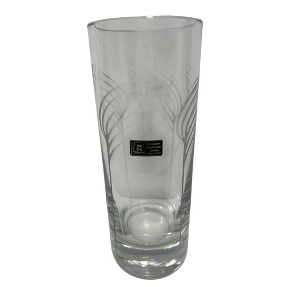 Spiegelau Crystal Glass Vase With Etched Design C251 - Picture 1 of 5